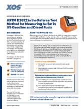 ASTM D2622: Referee Sulfur Method for US Gasoline & Diesel