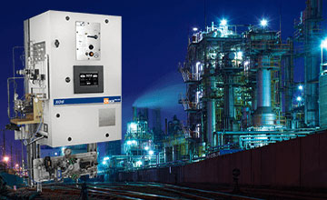 Online, continuous chlorine analyzer in front of a petroleum refinery